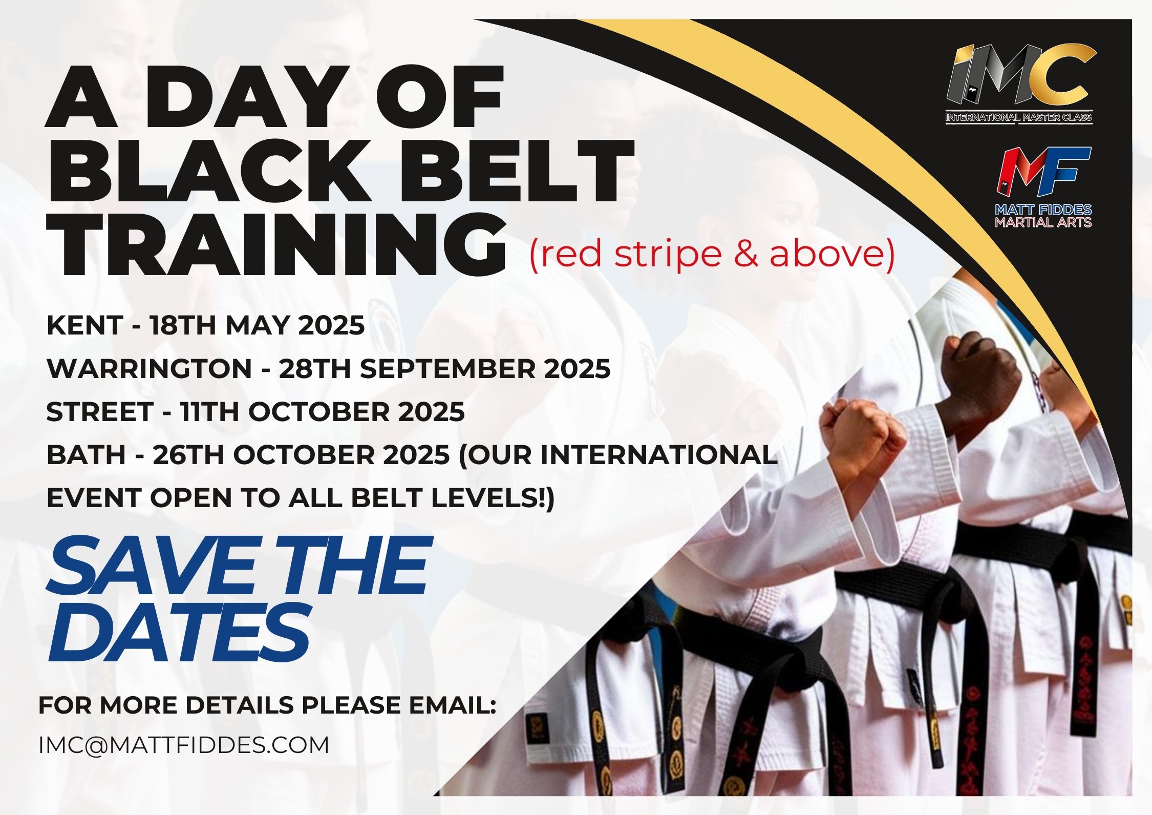 International Master Class Events - Matt Fiddes Martial Arts